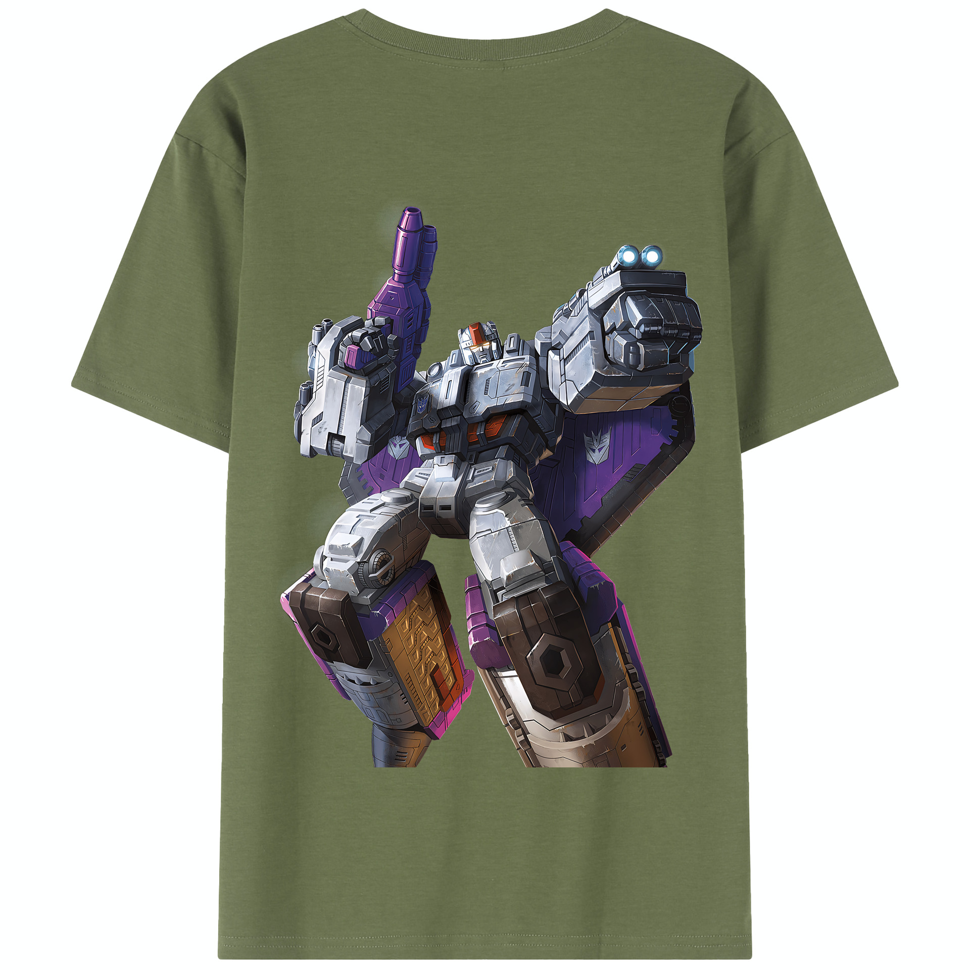 （画像用） Transformers トランスフォーマー 綿100％半袖Tシャツ（背面プリント）